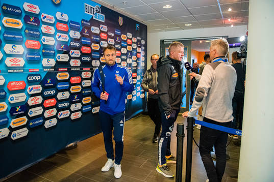 Magnus Wolff Eikrem of Molde and Lars Arne Nilsen, head