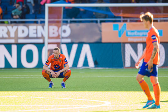 Besim Serbecic of Aalesund looks dejected