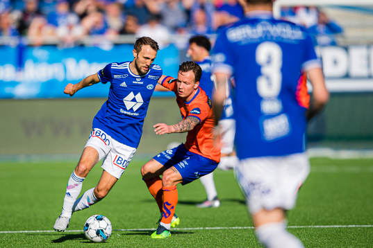 Magnus Wolff Eikrem of Molde and Fredrik Haugen of Aalesund