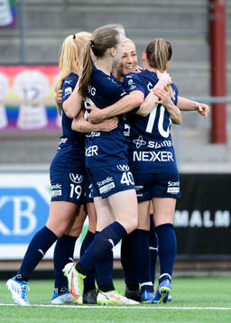 Rosengårds Mia Persson jublar