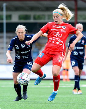 Rosengårds Mia Persson och Örebros Katie Lockwood