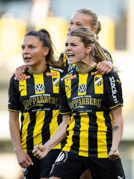 Häckens Stine Larsen jublar