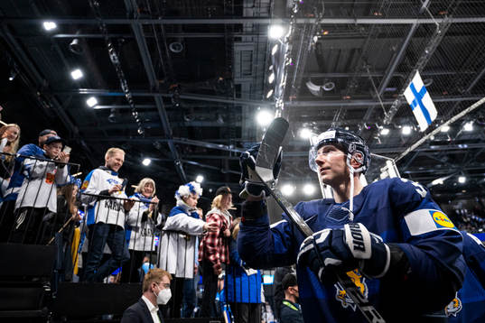 Jusso Hietanen of Finland celebrates