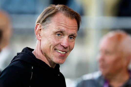 Linköpings tränare Andrée Jeglertz jublar