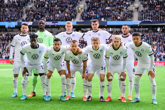 Malmö FFs startelva med Erdal Rakip, Ismael Diawara, Felix