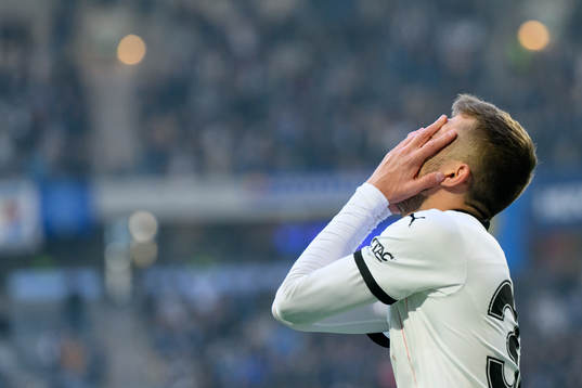 Malmö FFs Patriot Sejdiu deppar