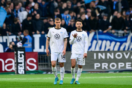 Malmö FFs Felix Beijmo och Erdal Rakip deppar