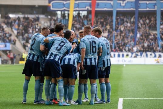 Djurgårdens spelare jublar