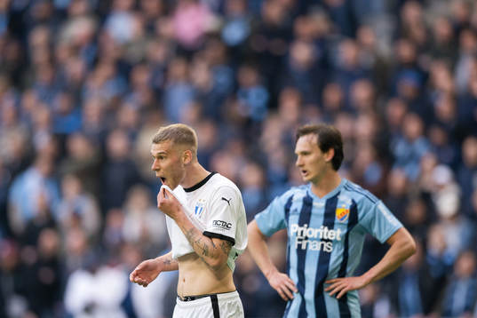 Malmö FFs Felix Beijmo och Djurgårdens Hjalmar Ekdal