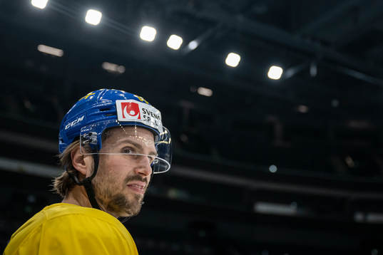 Mathias Bromé of Sweden at a practice session