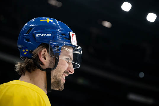Mathias Bromé of Sweden at a practice session