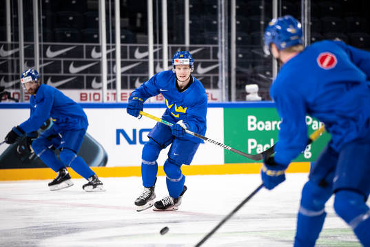 Anton Bengtsson of Sweden at a practice session