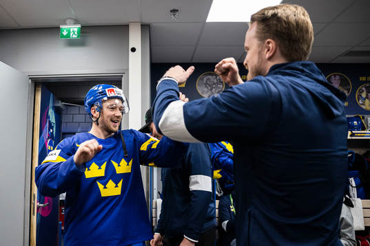 Rasmus Asplund of Sweden celebrates