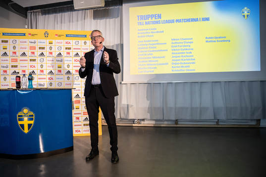 Head coach Janne Andersson of the Swedish national football