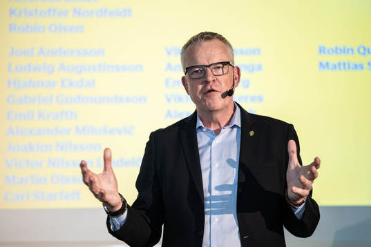 Head coach Janne Andersson of the Swedish national football