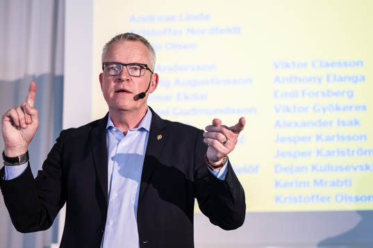 Head coach Janne Andersson of the Swedish national football
