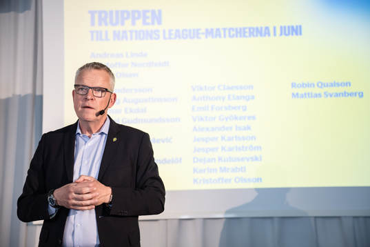 Head coach Janne Andersson of the Swedish national football