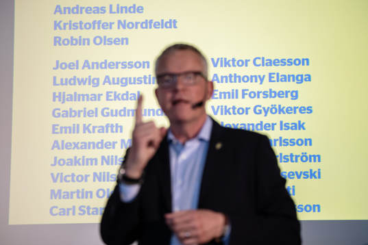 Head coach Janne Andersson of the Swedish national football