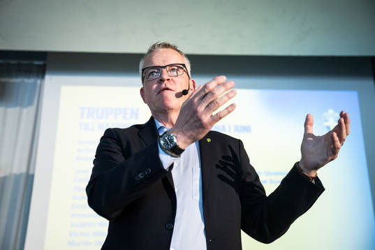 Head coach Janne Andersson of the Swedish national football