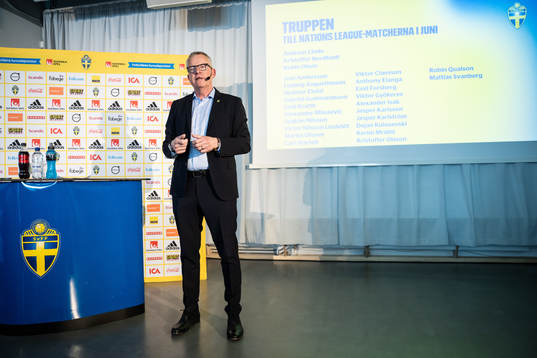 Head coach Janne Andersson of the Swedish national football