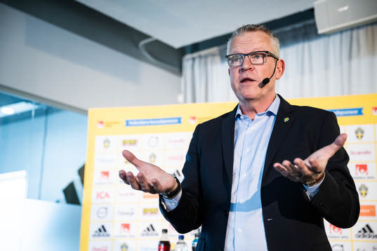 Head coach Janne Andersson of the Swedish national football