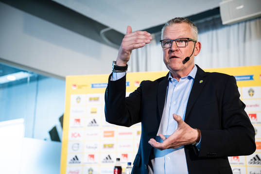 Head coach Janne Andersson of the Swedish national football