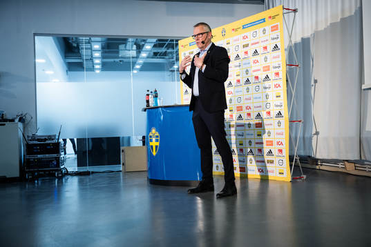 Head coach Janne Andersson of the Swedish national football