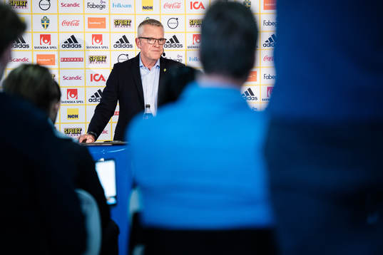 Head coach Janne Andersson of the Swedish national football