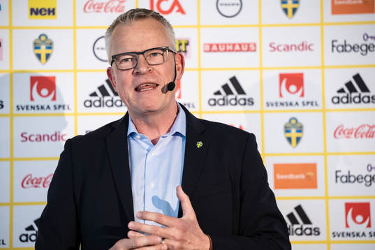 Head coach Janne Andersson of the Swedish national football