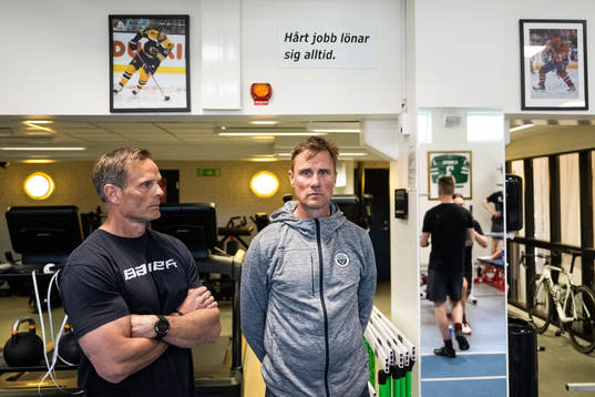 Fystränare Pär Edlund och tränare Roger Rönnberg