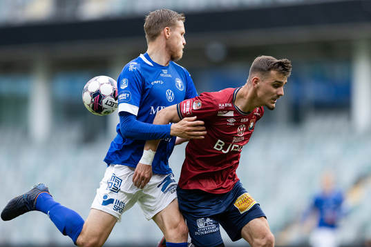 Trelleborgs Mikko Viitikko och Örgrytes Ajdin Zeljkovic
