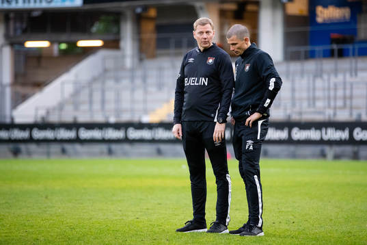 Örgrytes tränare Brynjar Gunnarsson och assisterande
