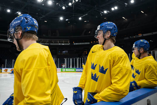 Linus Karlsson of Sweden at a practice session