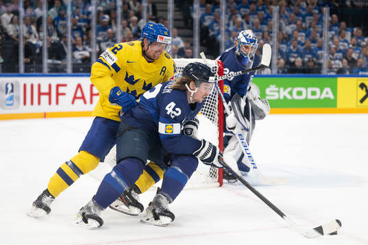 Joakim Nordström of Sweden and Sami Vatanen of Finland