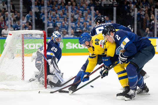 Carl Klingberg of Sweden and Ville Pokka of Finland