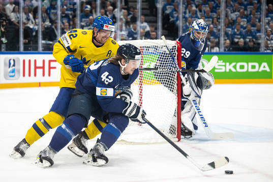 Joakim Nordström of Sweden and Sami Vatanen of Finland