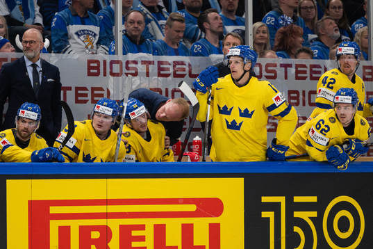 Carl Klingberg of Sweden in pain