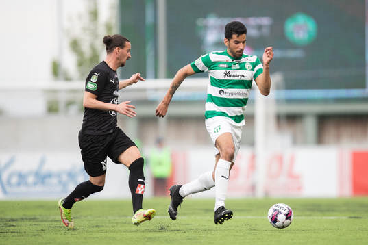 Jönköpings Edin Hamidovic och Västerås Pedro Ribeiro