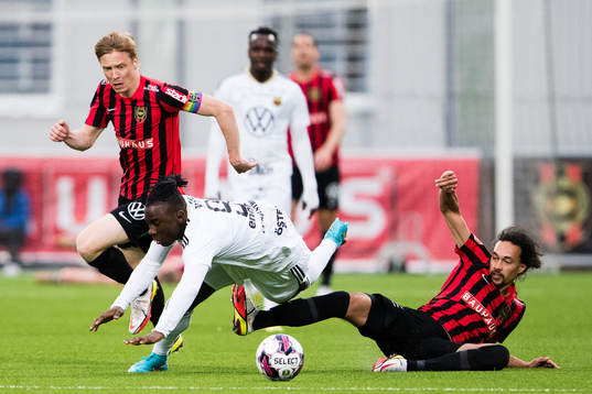 Brommapojkarnas Gustav Sandberg Magnusson och Monir Jelassi
