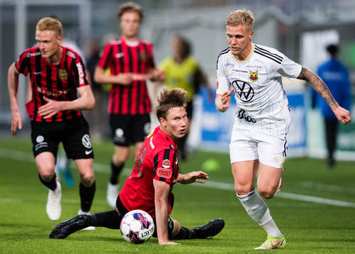 Brommapojkarnas Robin Frej och Östersunds André Österholm