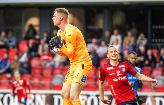 Halmstads målvakt Malkolm Nilsson Säfqvist