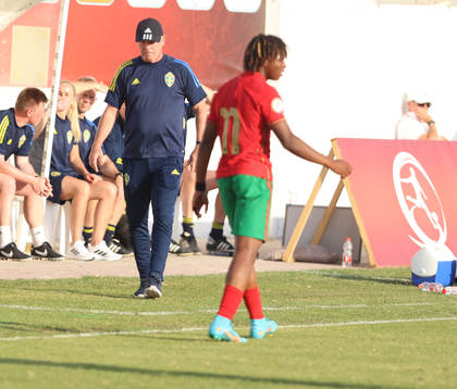 Head coach Roger Franzén of Sweden