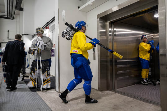 Goaltender Linus Ullmark and Joakim Nordström