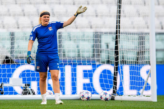 Goalkeeper Emma Holmgren of Lyon