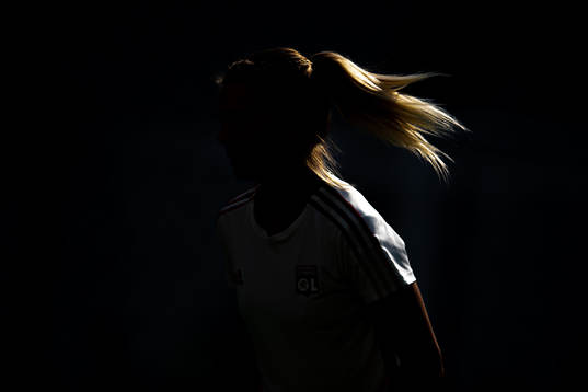 The silhouette of Ada Hegerberg of Lyon