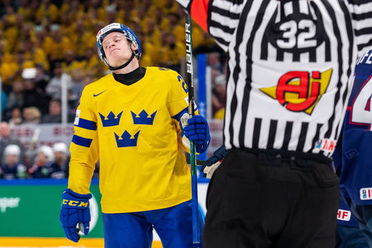 Anton Bengtsson of Sweden looks dejected