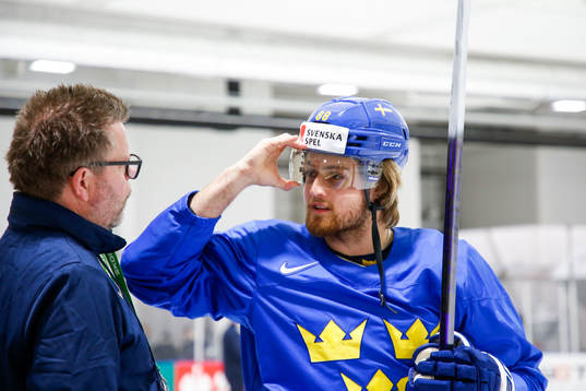 William Nylander of Sweden at a practice session