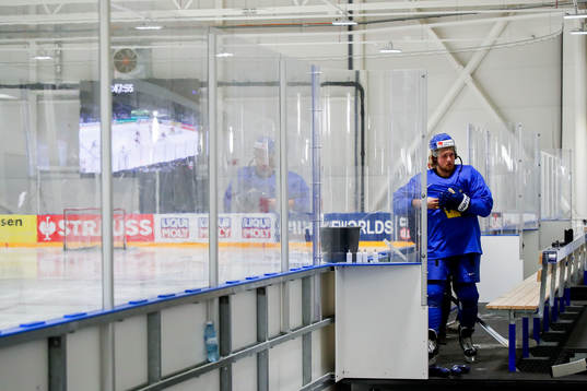 William Nylander of Sweden at a practice session