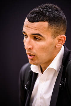 s Nabil Bahoui i mixade zonen