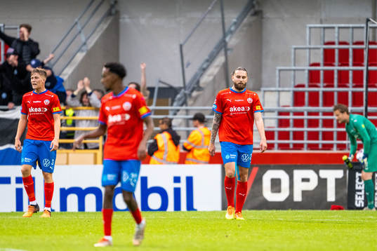 Helsingborgs Casper Widell och Ali Suljic deppar